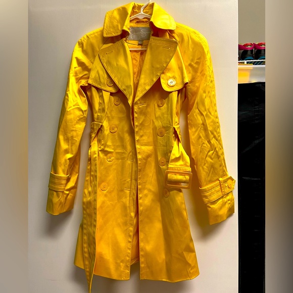 Jessica Simpson XS Yellow Trench - Picture 1 of 3